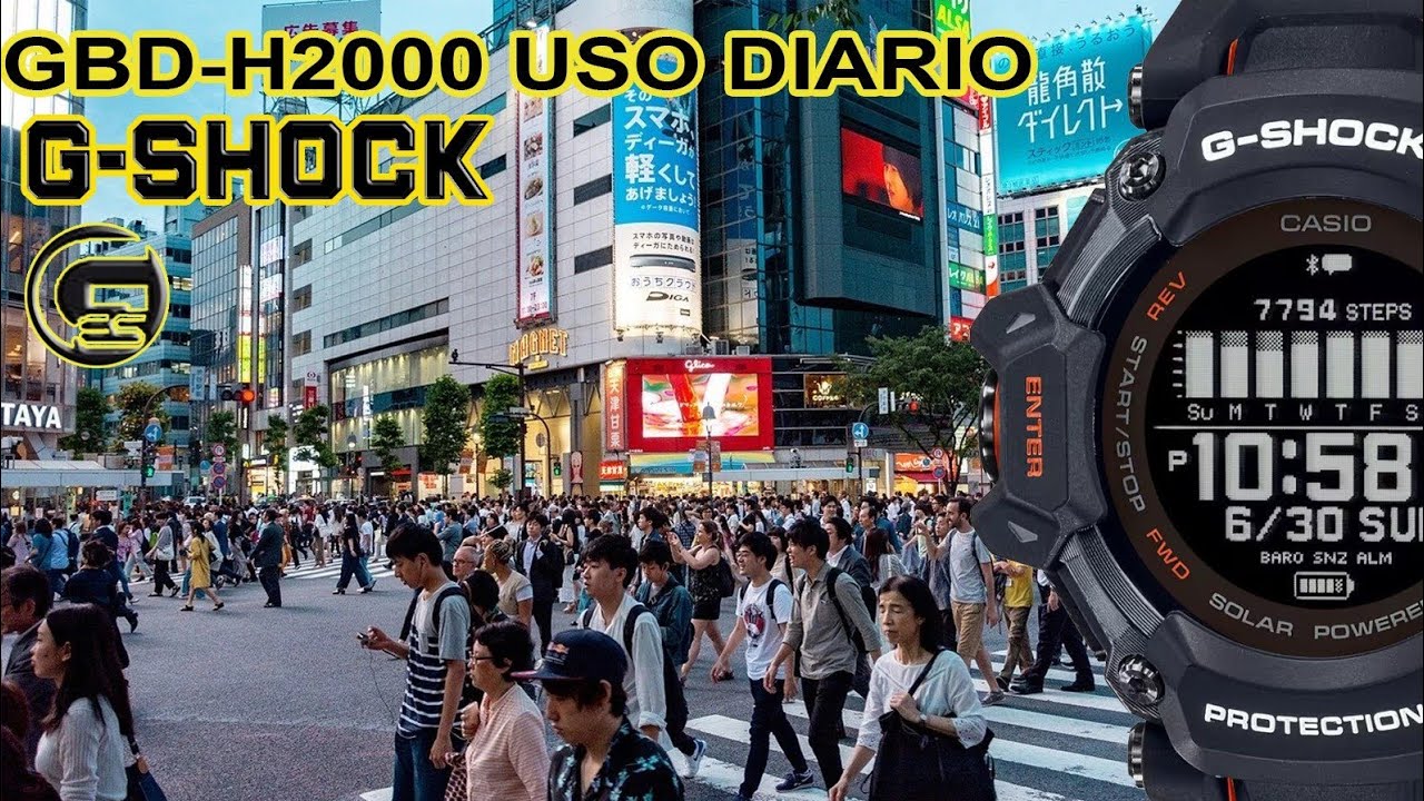 G-SHOCK GBD-H2000 MI RELOJ DE USO DIARIO Y MÁS...