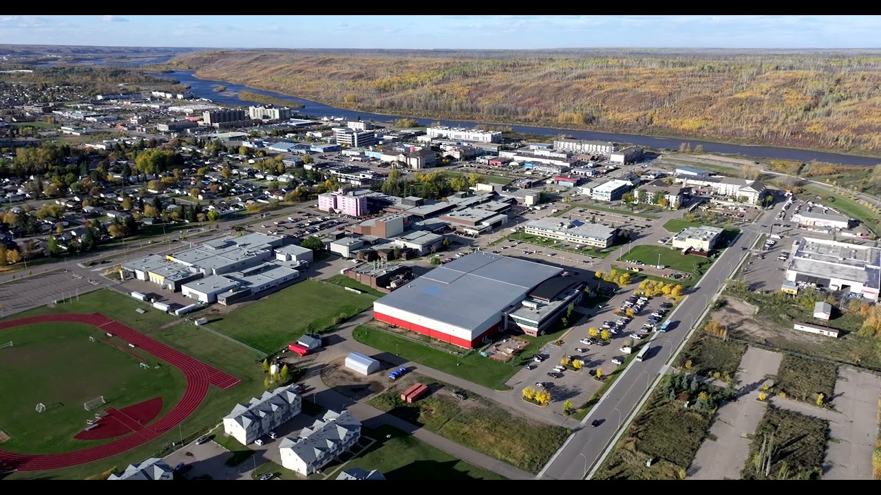 Keyano College, Downtown Fort McMurray Stock video