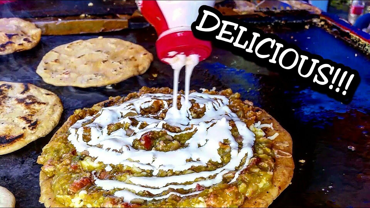HUGE Migada - Mexican Version Of A Pizza - DELICIOUS Mexican Street Food