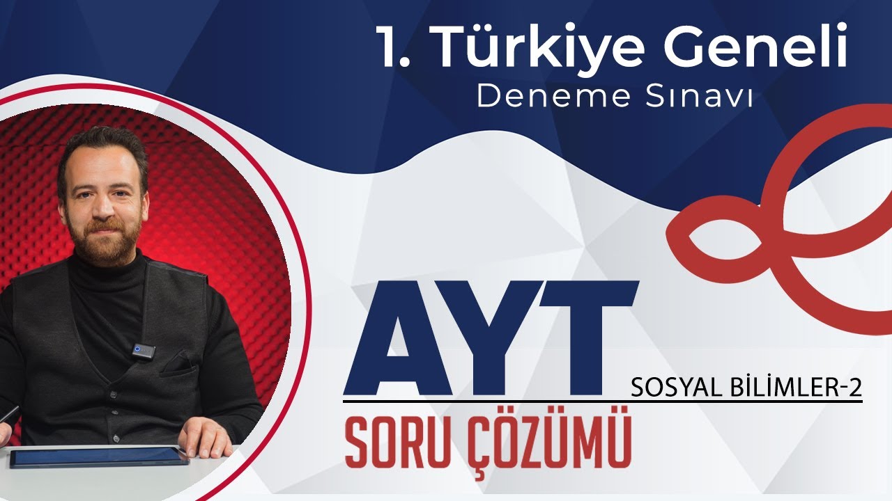 2024-2025 1. Türkiye Geneli Deneme Sınavı AYT Sosyal Bilimler 2 Video Çözümlü Cevap Anahtarı
