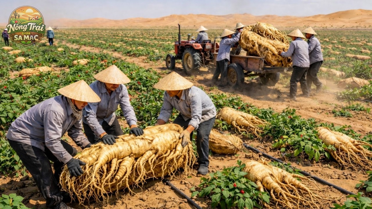 Thật Bất Ngờ! Họ Đã Thử Trồng Nhân Sâm Ở Sa Mạc - Kết Quả Đã Khiến Hàng Triệu Người Kinh Ngạc.