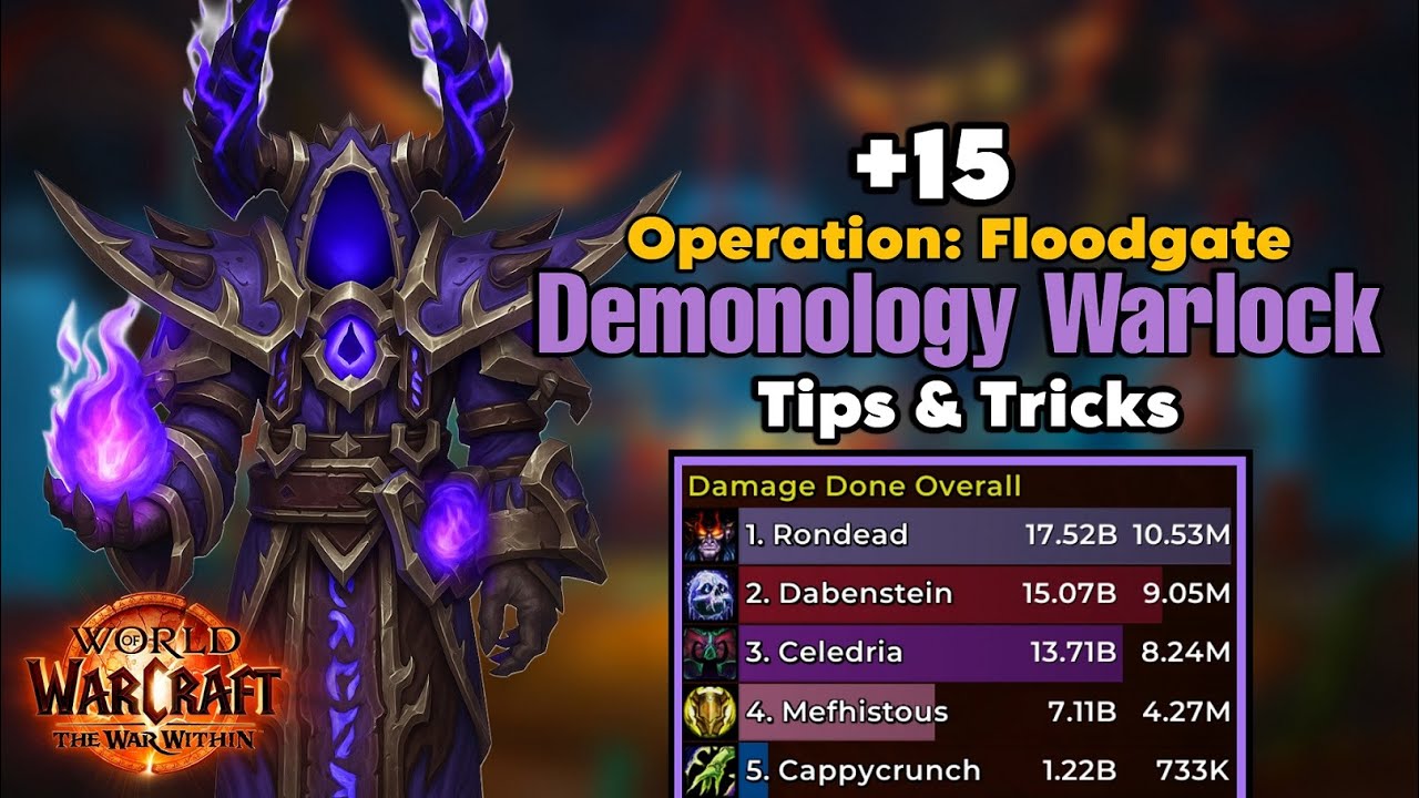 +15 Operation: Floodgate | Tips & Tricks | Demonology Warlock | TWW Season 3 Mythic+