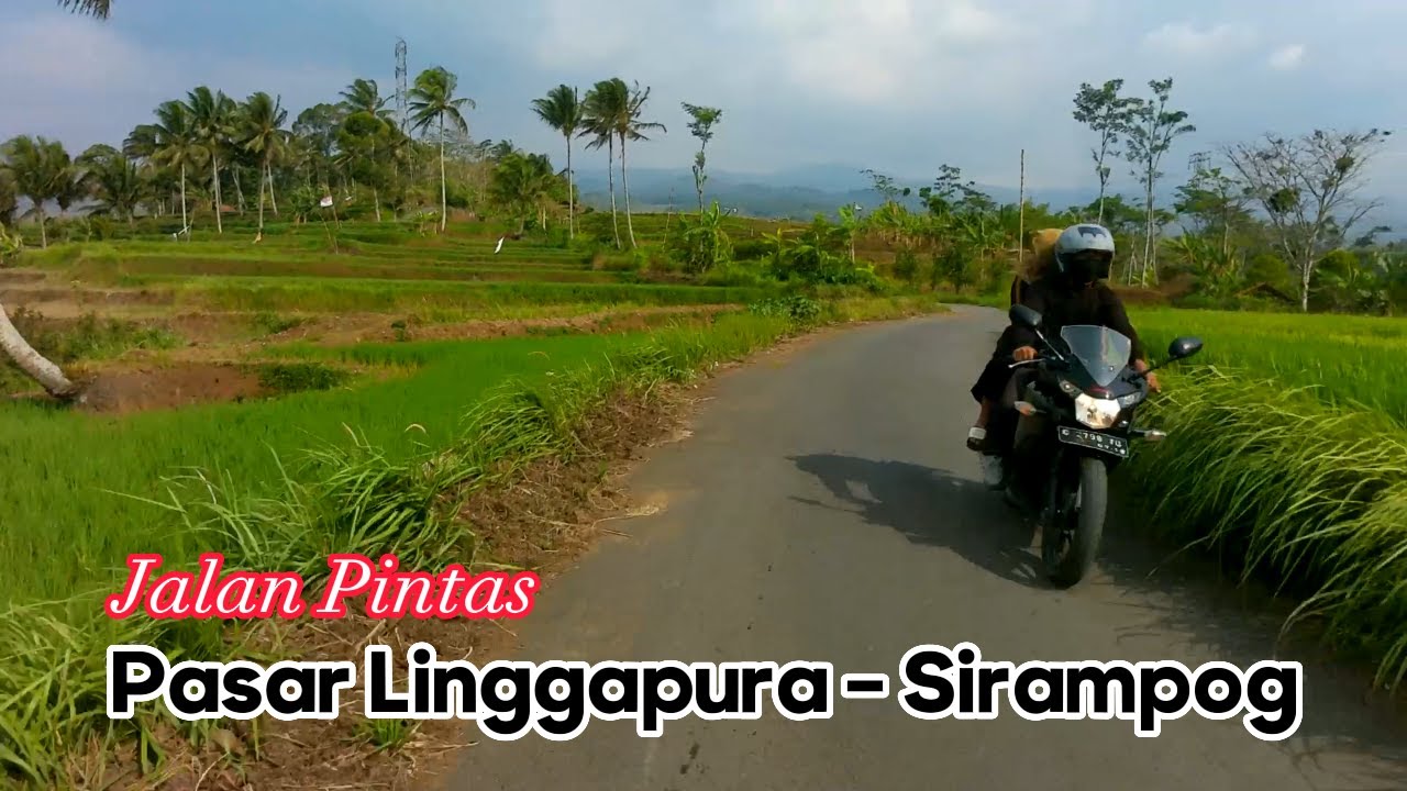 Jalan pintas Pasar Linggapura - Sirampog Via Desa Buniwah || Jalan pedesaan Brebes