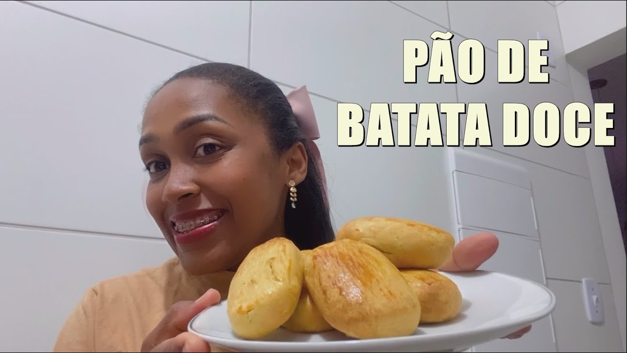 PÃO DE BATATA DOCE FITNESS E PROTEICO
