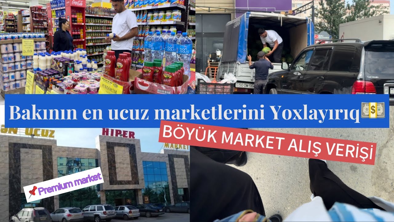 ƏN UCUZ MARKET DEYİLƏN HİPER MARKETƏ GETDİK💵ALDIQLARIMIZ OĞURLANDI🤦🏻‍♂️