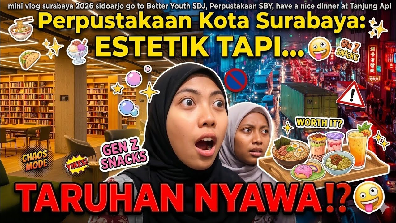 Perpustakaan Kota Surabaya: Estetik tapi TARUHAN NYAWA ⁉️😱