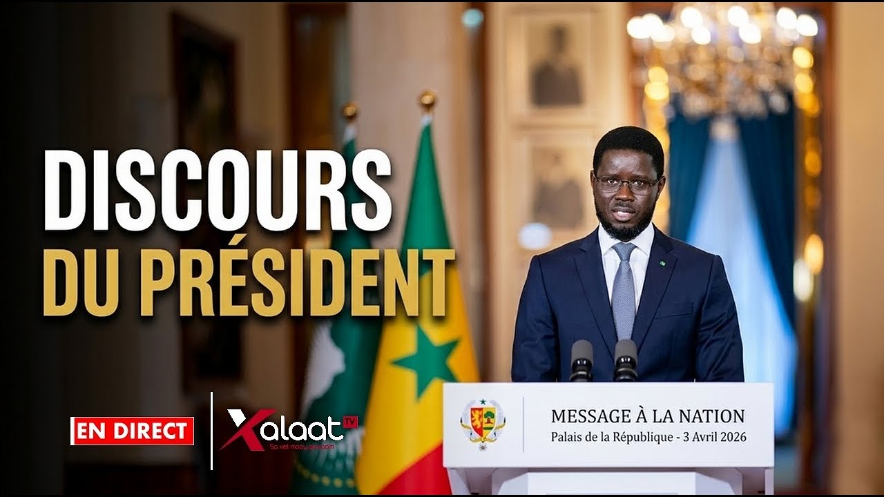Discours du Pr&eacute;sident de la R&eacute;publique Bassirou Diomaye Faye - Le 03 avril 2026