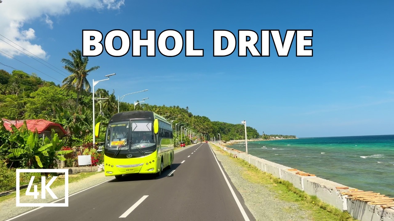 From Island Paradise to Local Town 🇵🇭 | Panglao to Jagna Drive | Bohol Drive loop | 4K philippines