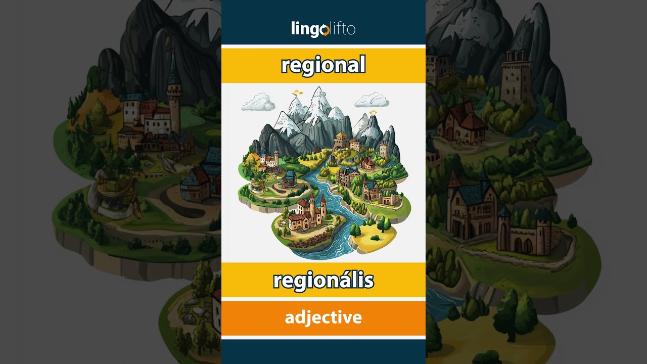 🇬🇧🇭🇺 regional - region&aacute;lis : learn English : tanuljunk angolul : vocabulary builder