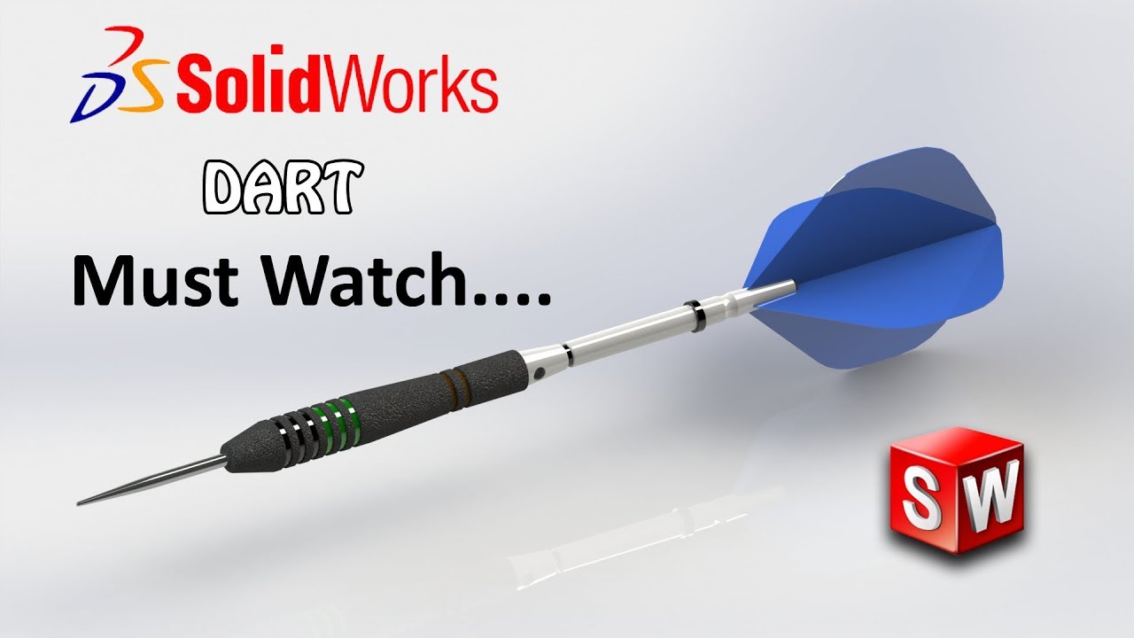 Solidworks Tutorial 35 | Dart Modeling | In Hindi | Solidworks