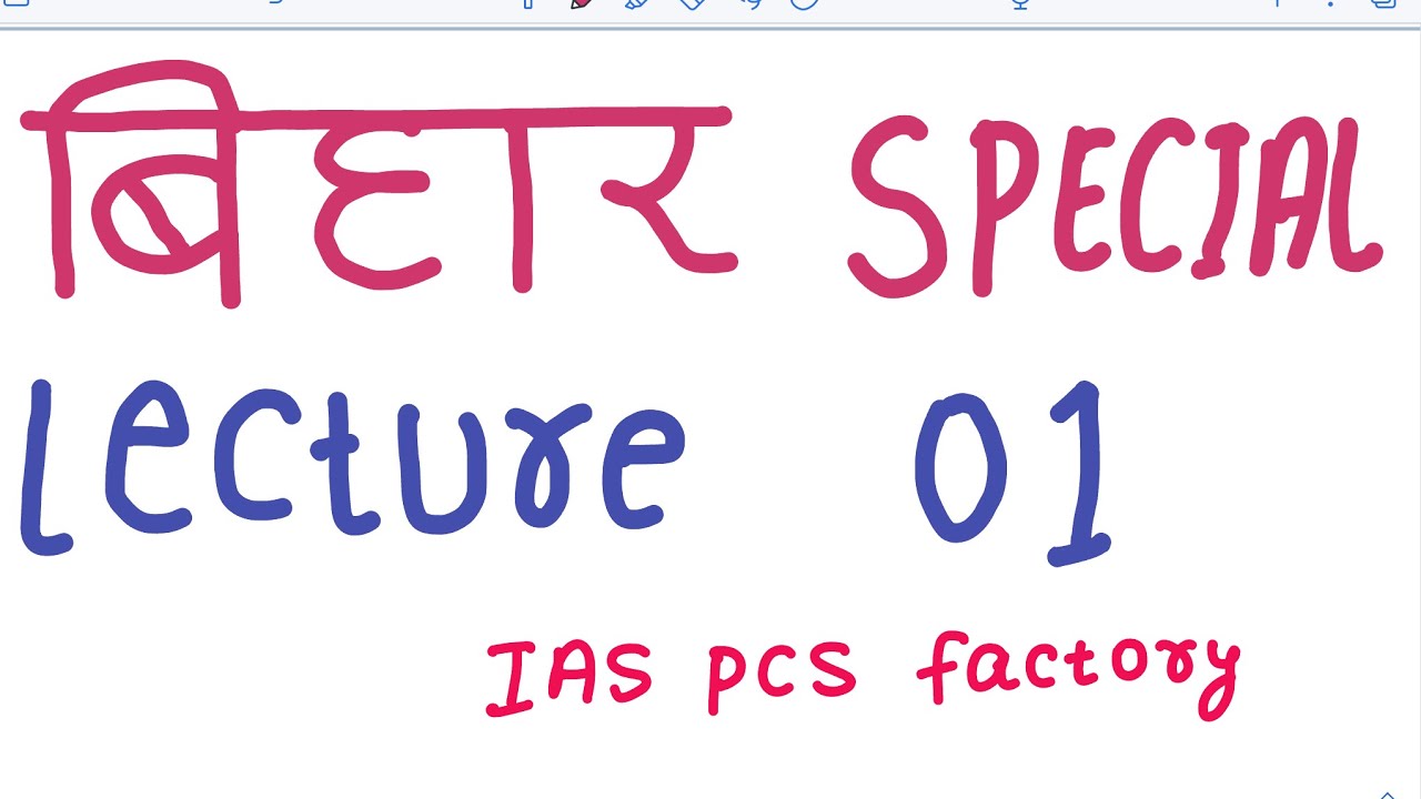 Lecture 01…Bihar At A Glance