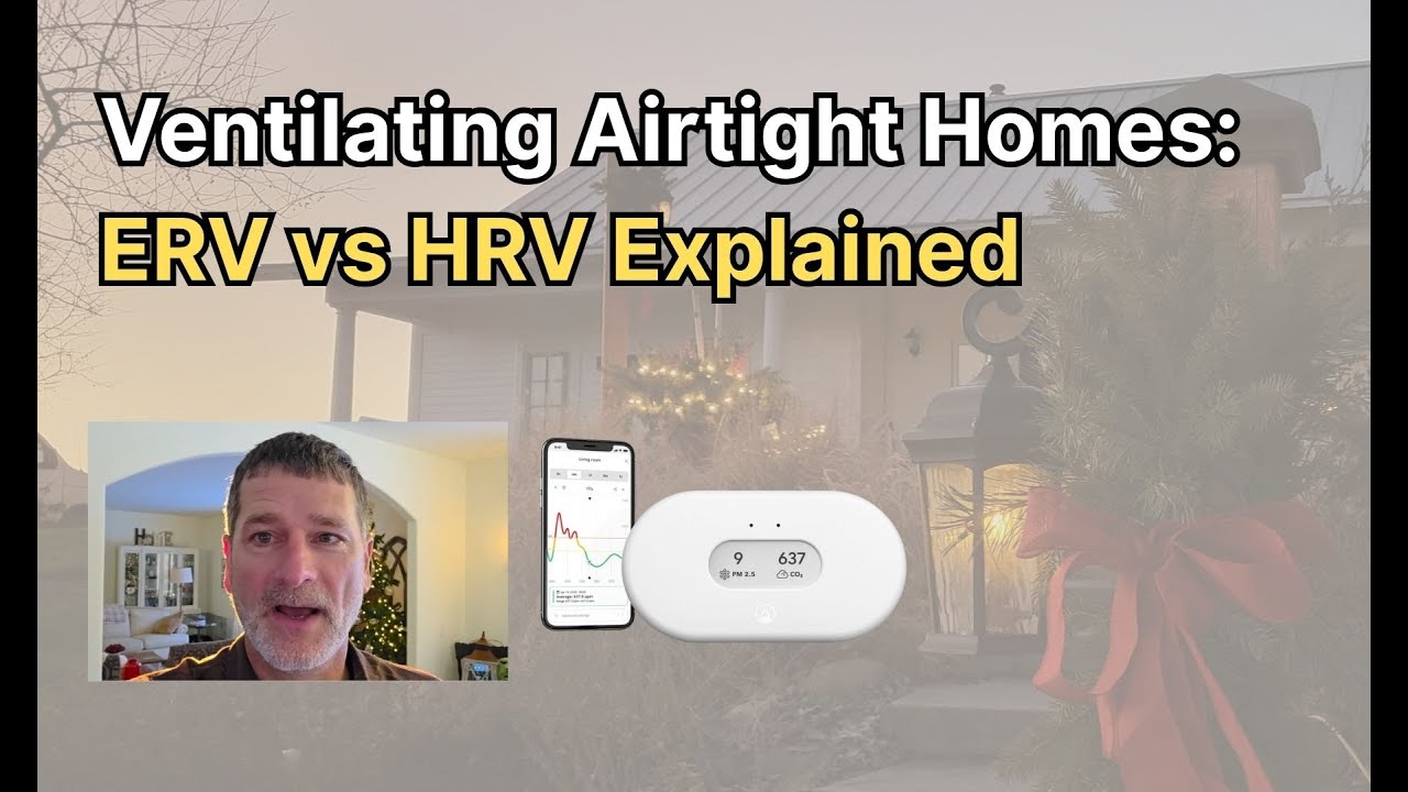 Вентиляция герметичных домов: сравнение ERV и HRV.
