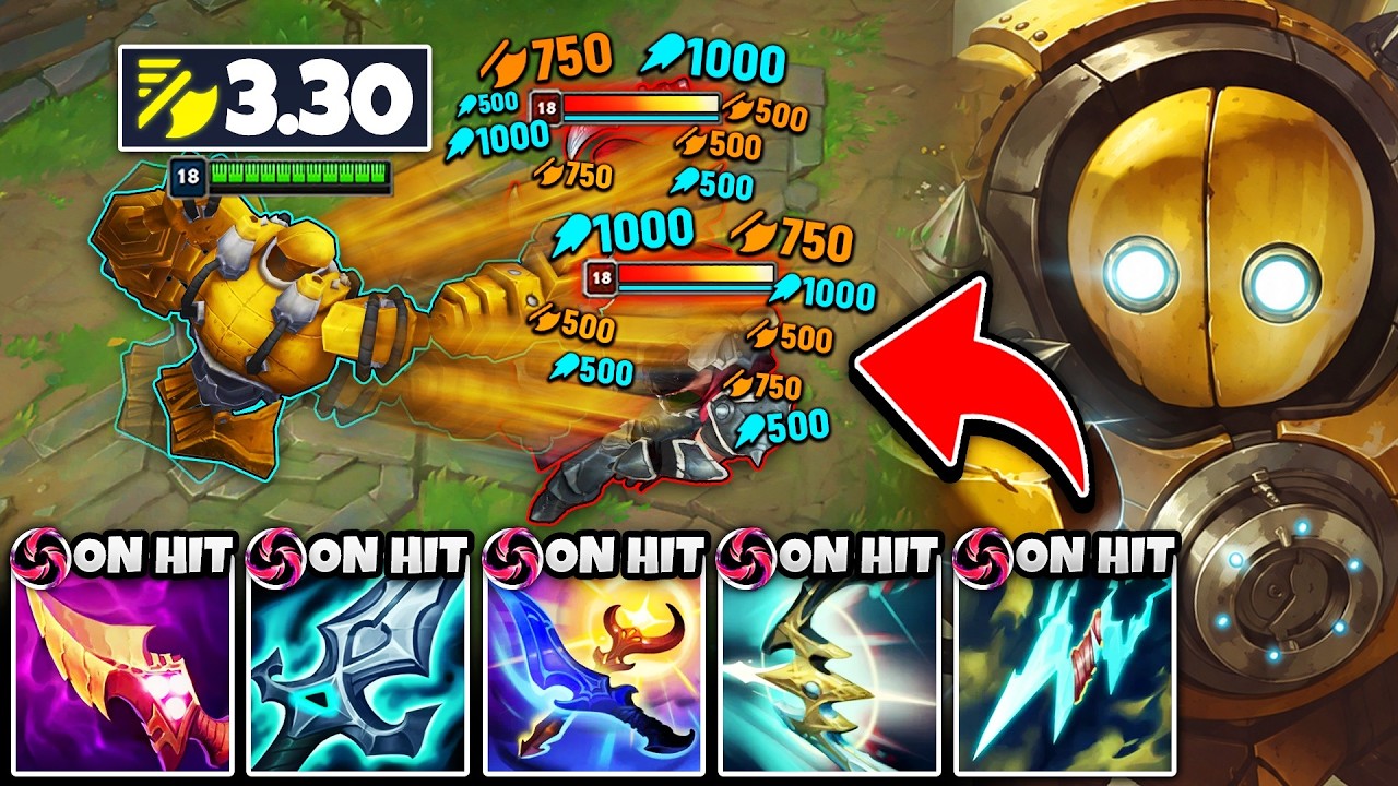 Blitzcrank with 3.30 attack speed is the most ridiculous thing you'll see today...