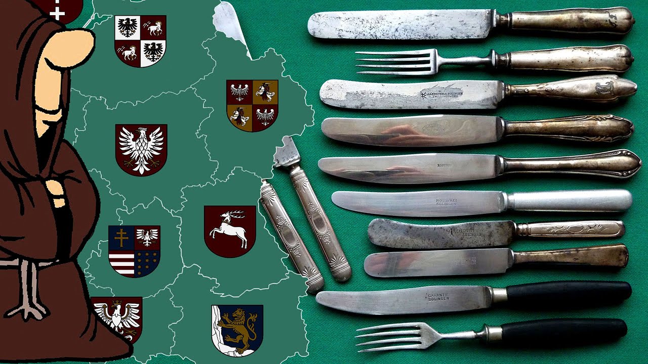 Старинные столовые ножи мира в коллекции складных ножей РИ и СССР / USSR knife collection