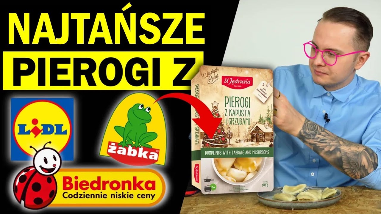 NAJTAŃSZE PIEROGI Z BIEDRONKI, LIDLA, AUCHAN - CZY WARTO JE KUPIĆ NA WIGILIE?!