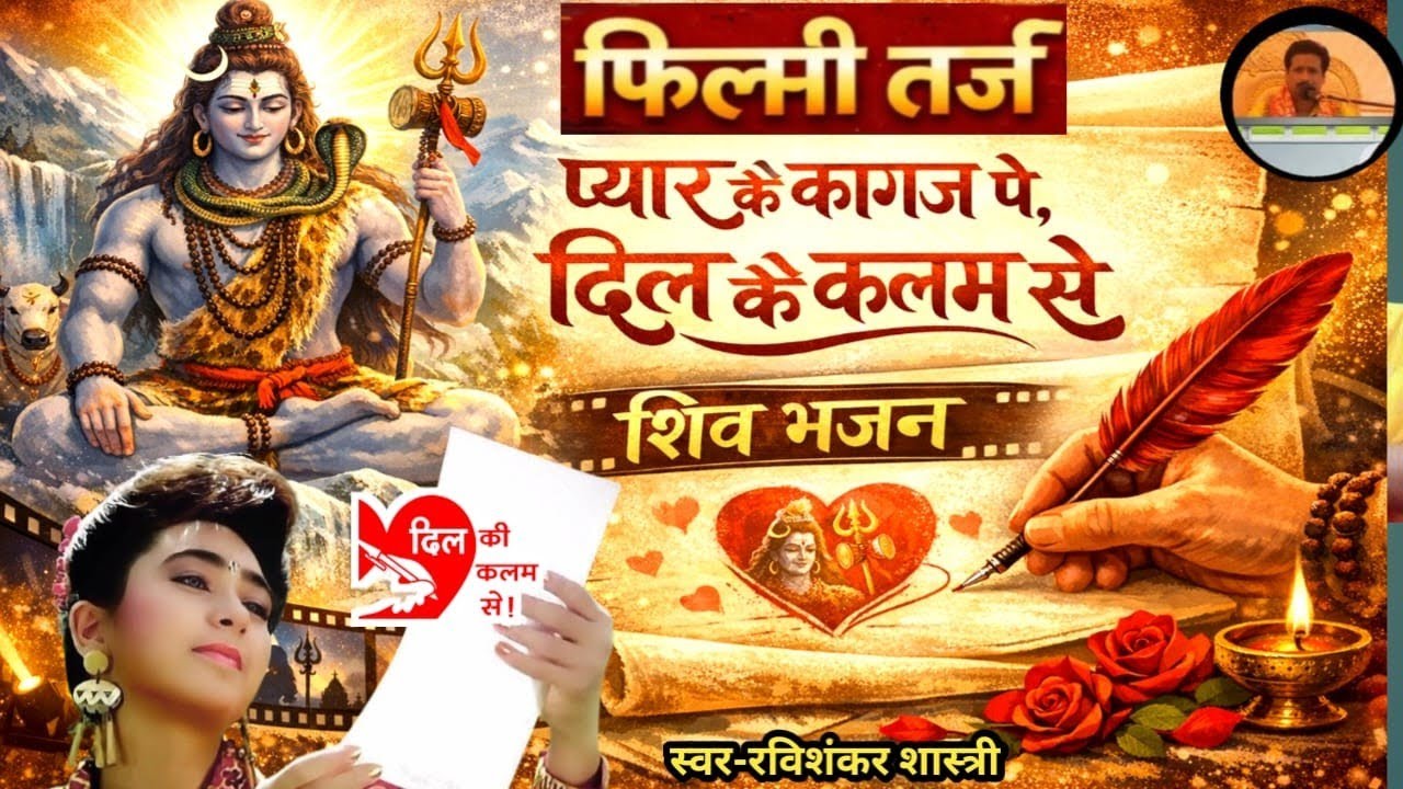 प्यार के कागज पर दिल की कलम से Bholenath Bhajan Filmi Tarj Bhajan | Ravi Shankar Shastri Shiv Bhajan