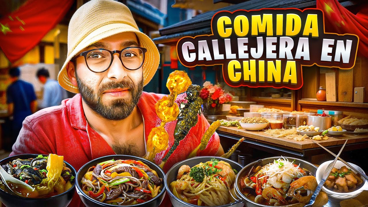 PROBANDO COMIDA CALLEJERA Y TÍPICA EN CHINA 🇨🇳 Ep 2