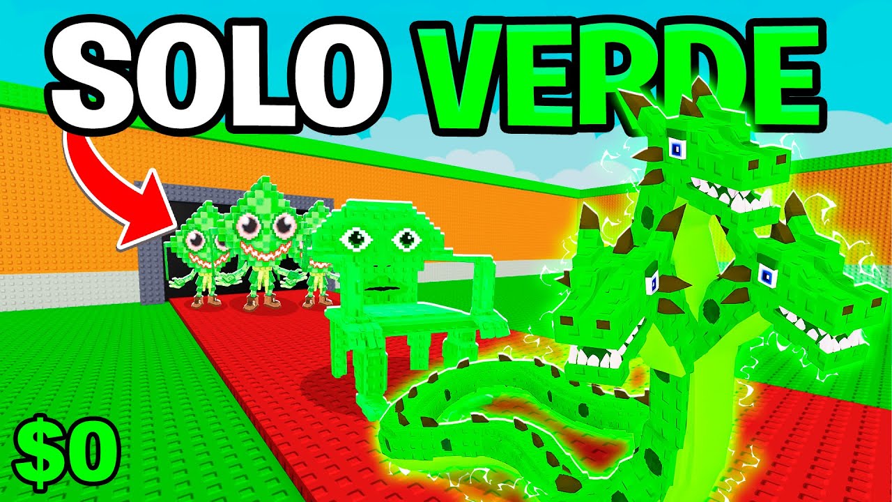 DE $0 a $100 TRILLONES SOLO con BRAINROTS VERDES