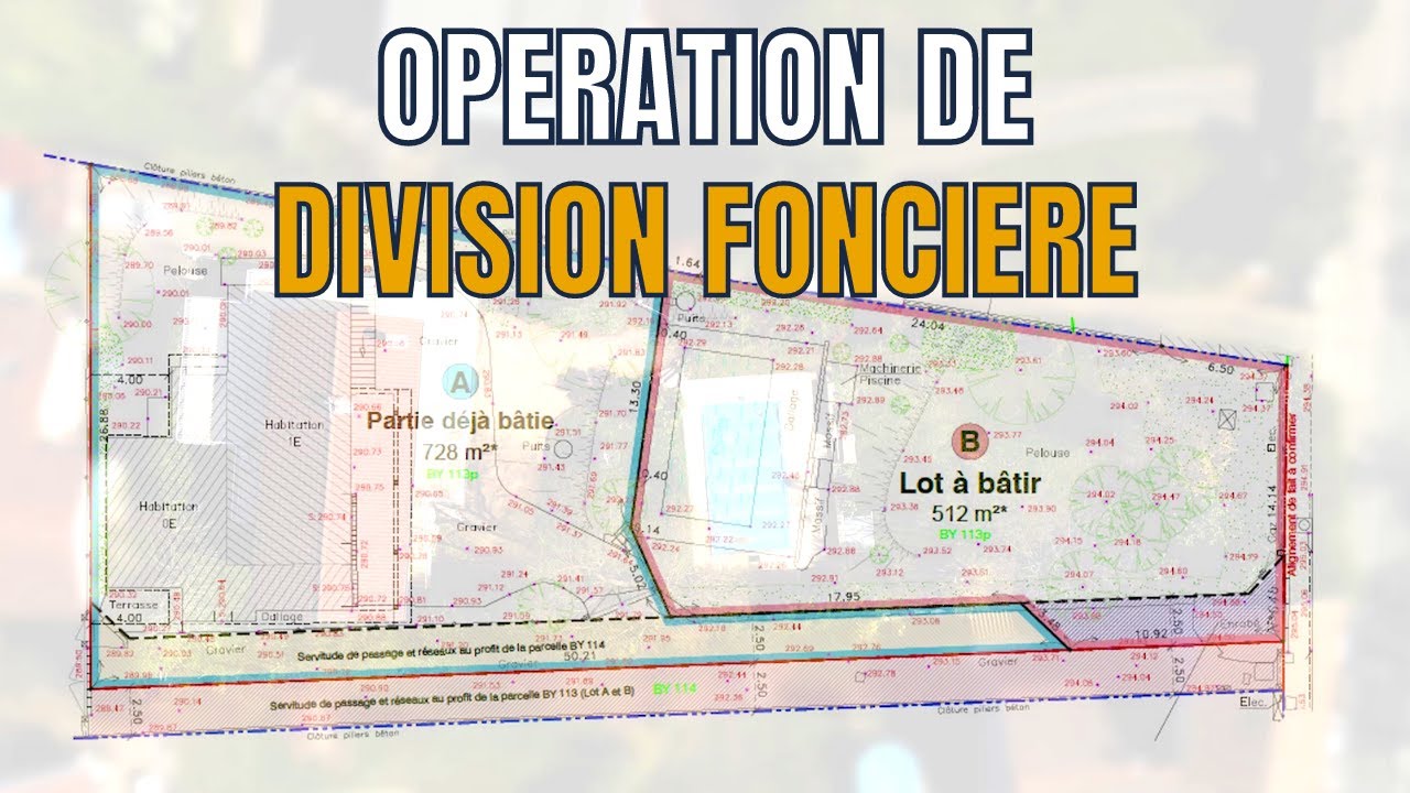 Opération de division foncière
