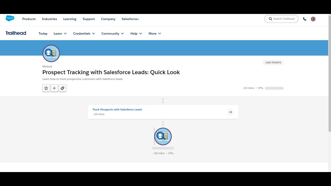 Prospect Tracking with Salesforce Leads : Quick Look Trailhead Answer #trailheadbadges