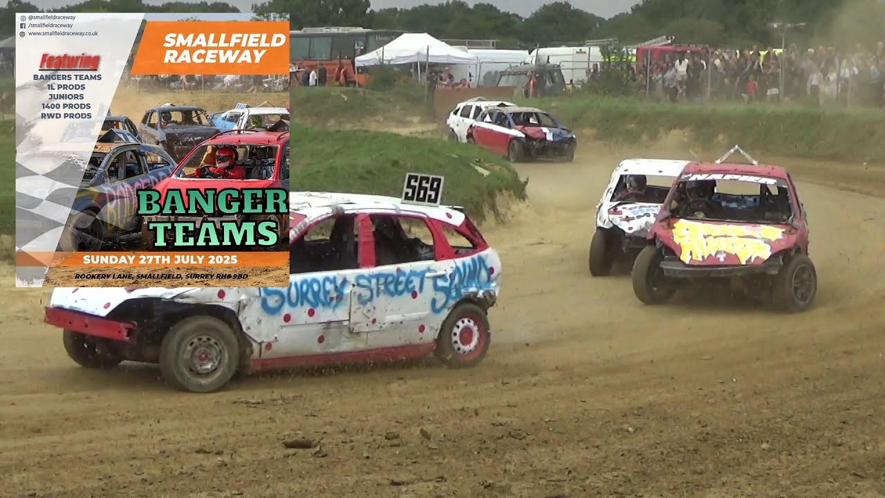 Smallfield Raceway - 27th July 2025 - Team Bangers Heat 2
