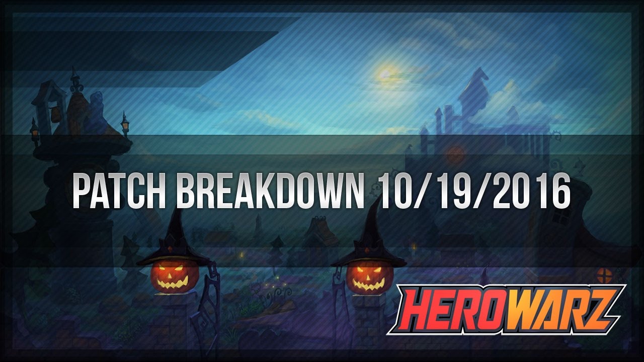 HeroWarz Official - Patch Breakdown 10/19/2016