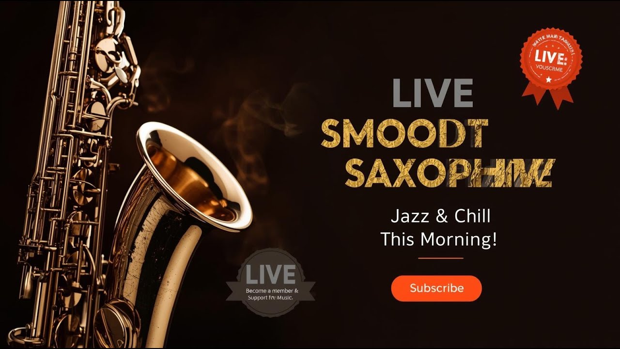 Live Smooth Jazz Saxophone 🎷 Relaxing Afternoon Music for Coffee, Work & Gentle Focus