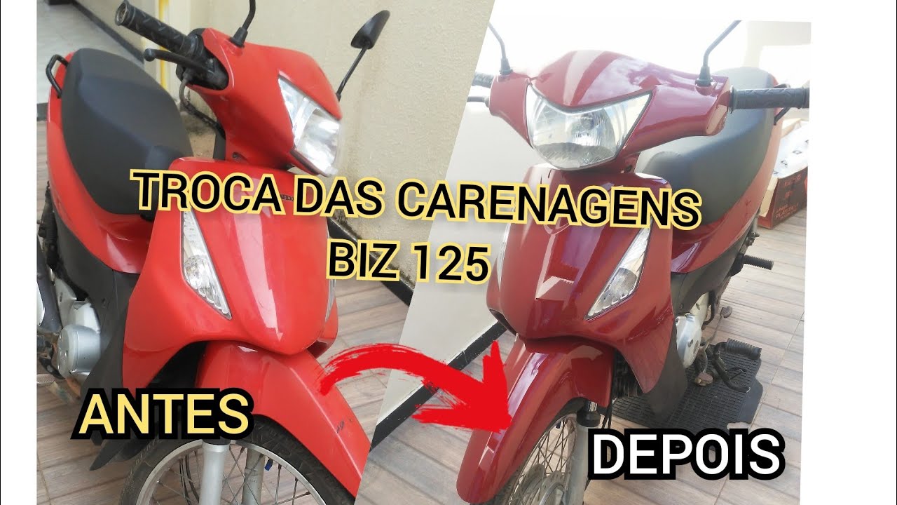 Troca das carenagens da Biz 125 ES 2010