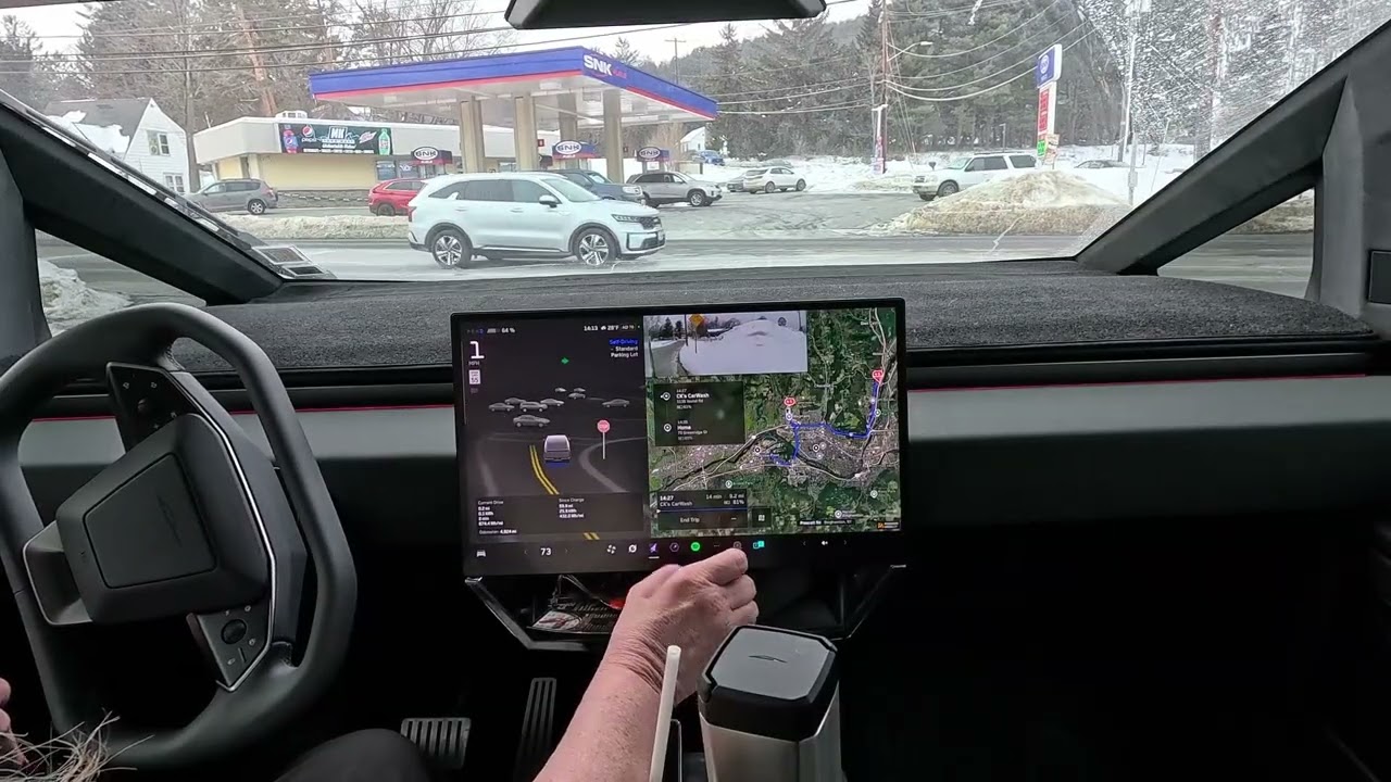 Thinking FSD 14.2.2.4 Problem solved a tight parking spot and determined a faster way with traffic