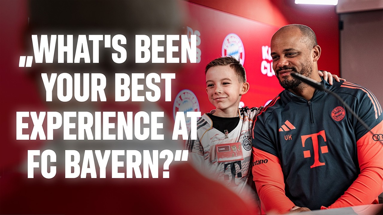 Vincent Kompany faces tough questions from children | KidsClub press conference with our coach 🎙️