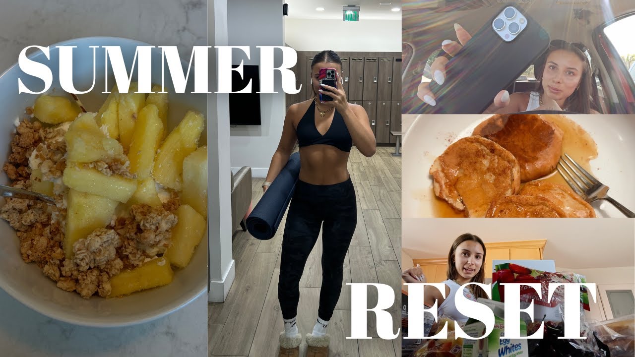 PRODUCTIVE SUMMER RESET: new goals, whole food diet, fat loss workouts + more!
