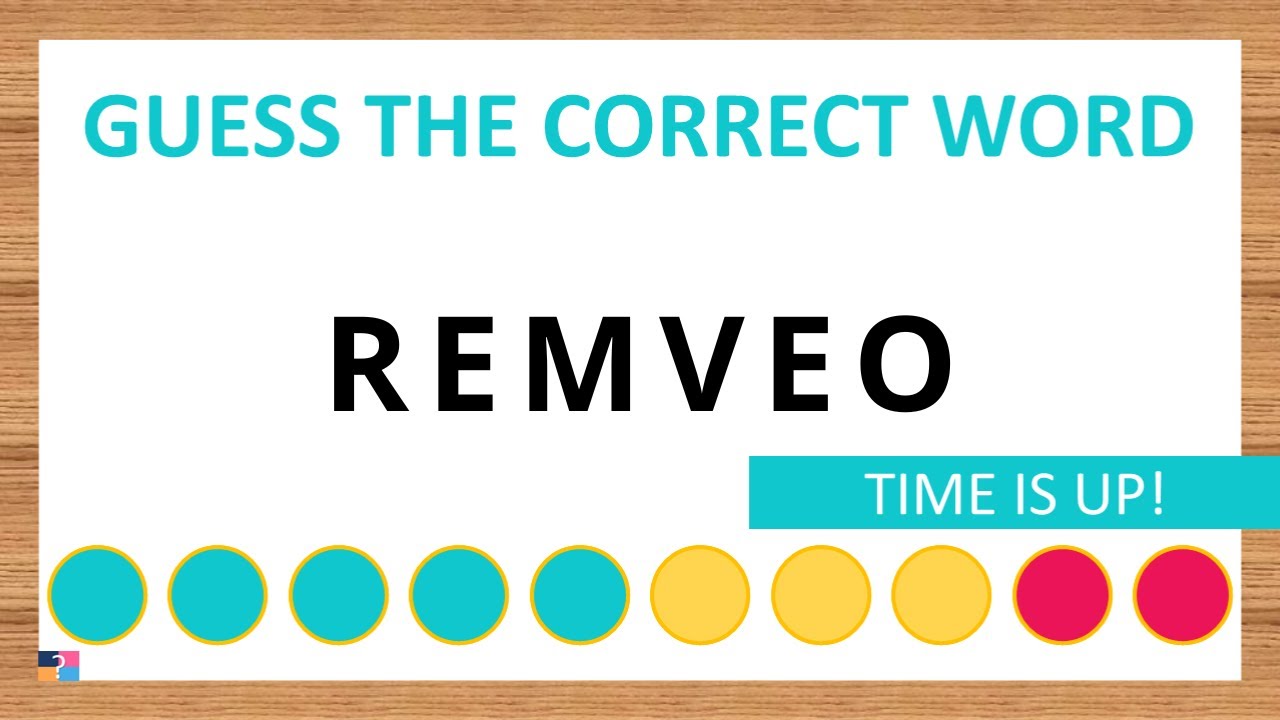 Guess the Correct Word! Unscramble in Record Time! 6 Letters | Agent Quiz
