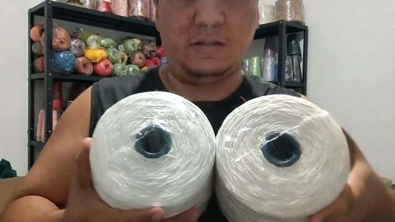 Arrumando os barbantes e iniciando encomenda 