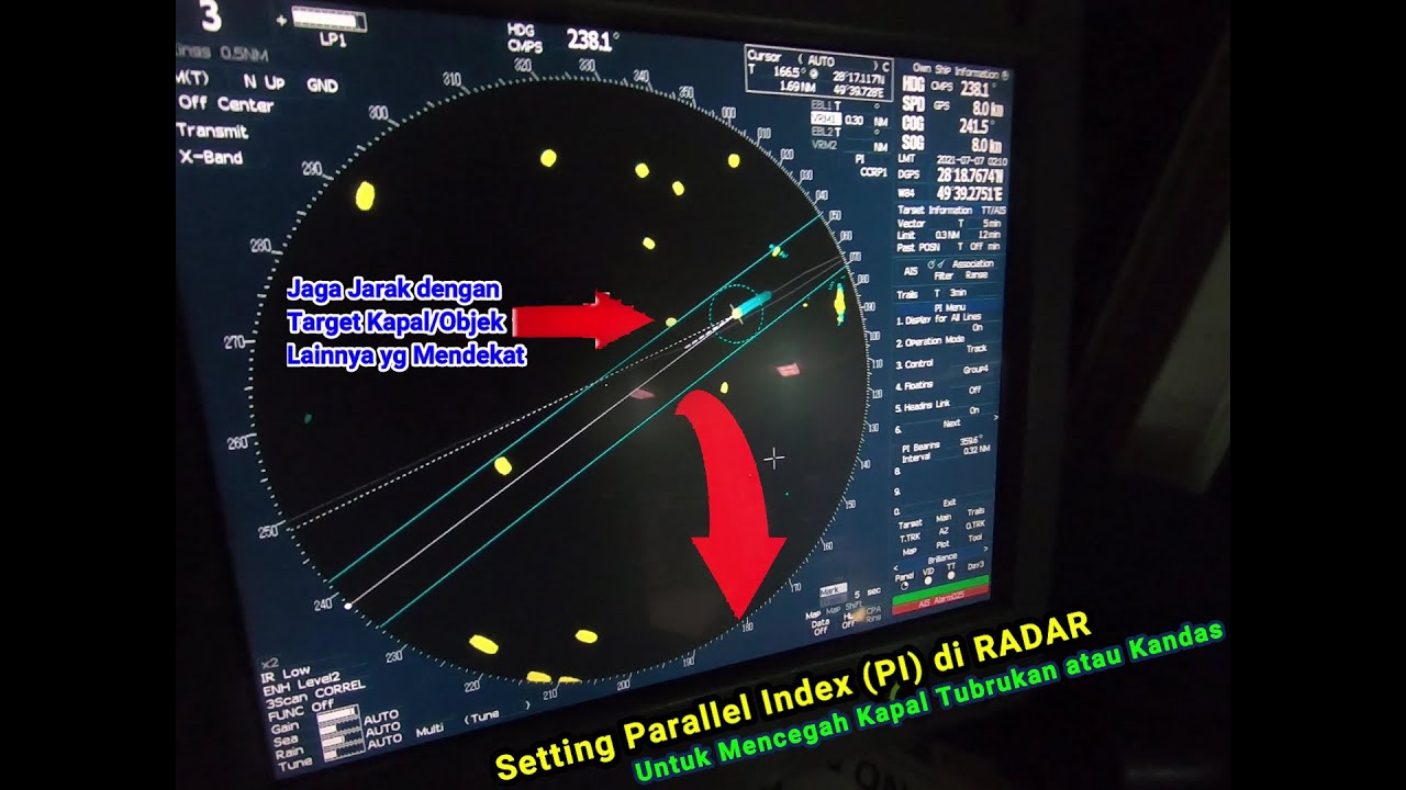 Parallel Index on Radar For Keeping Safe Distance When Navigate The Ship  | RADAR Part-2 |