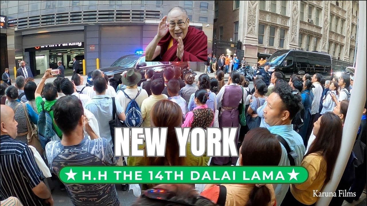H.H. the 14th Dalai Lama leaving from Park Hyatt Hotel This Morning New York 7.8.24