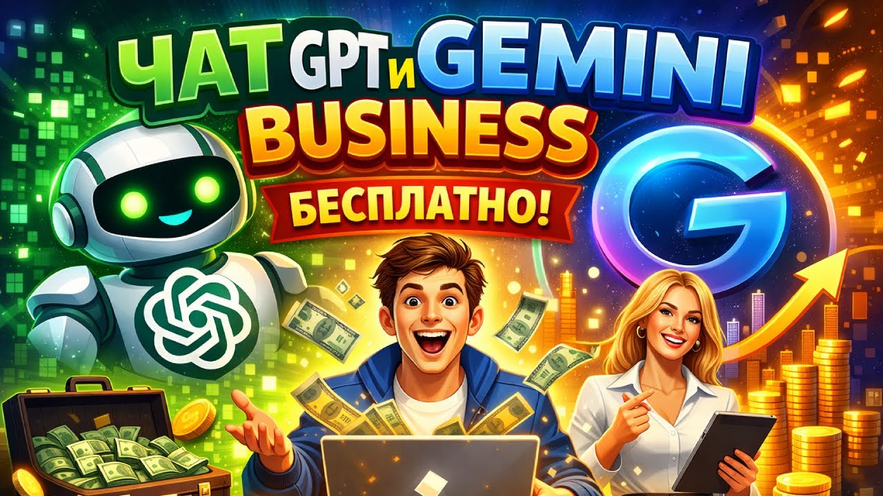Чат GPT и gemini business Бесплатно