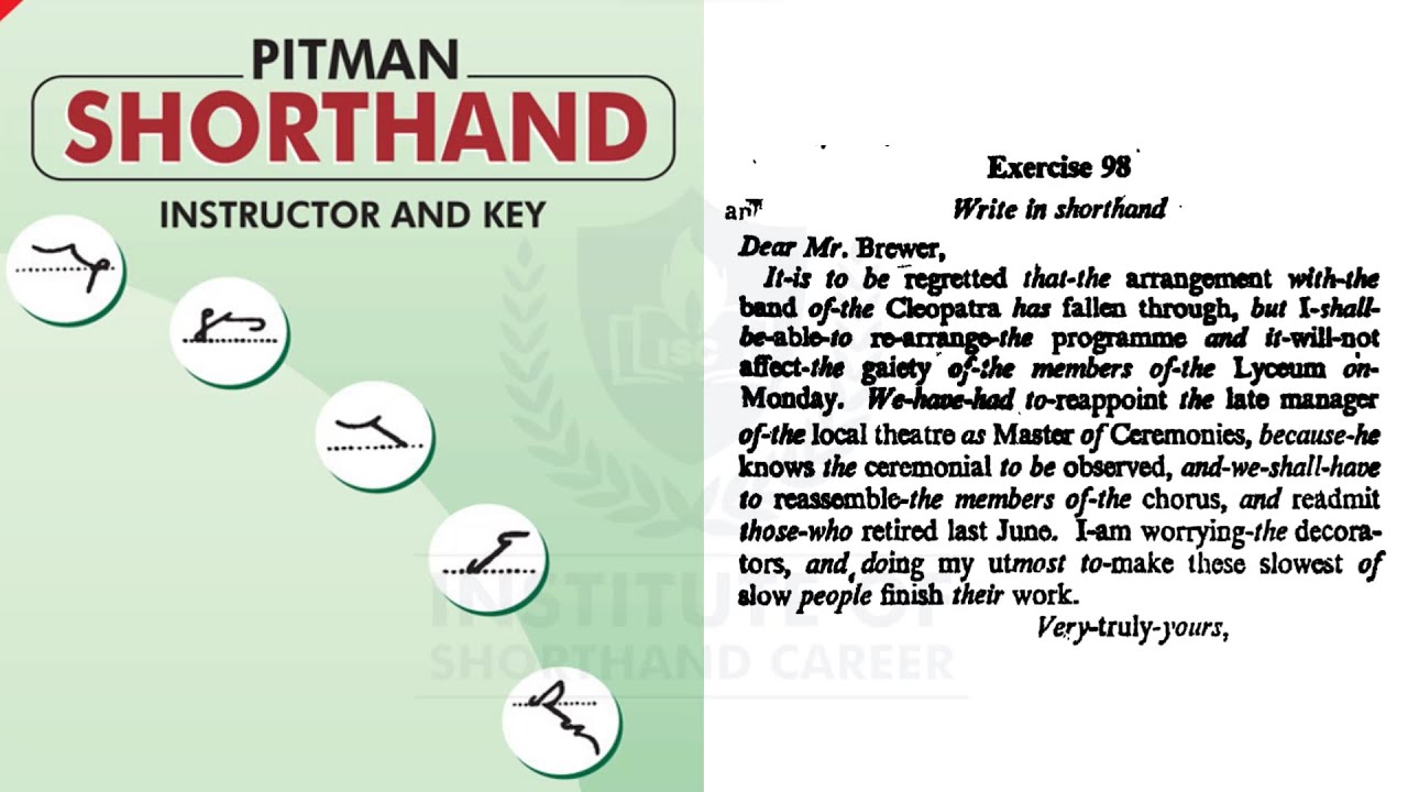 Exercise-98 | Audio Dictation | Pitman Green Book | By Janvi Ma'am