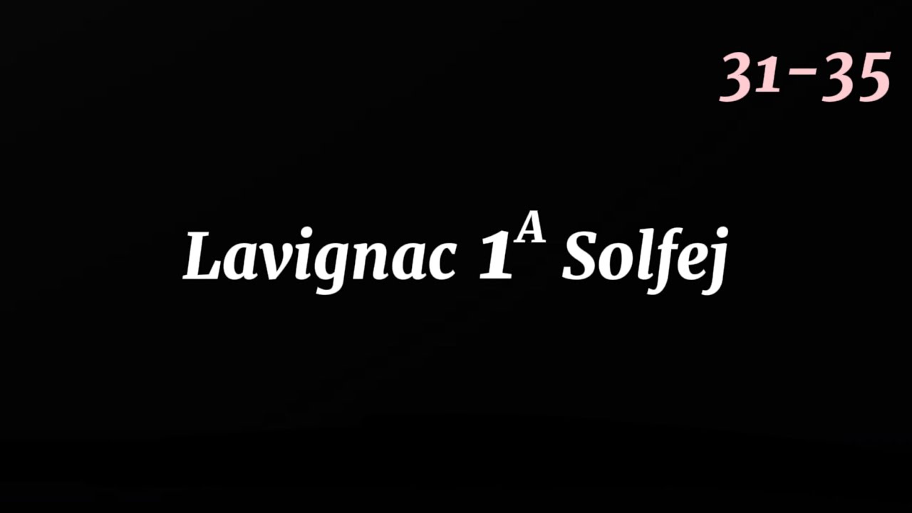 Lavignac 1A (31-35) 80 BPM