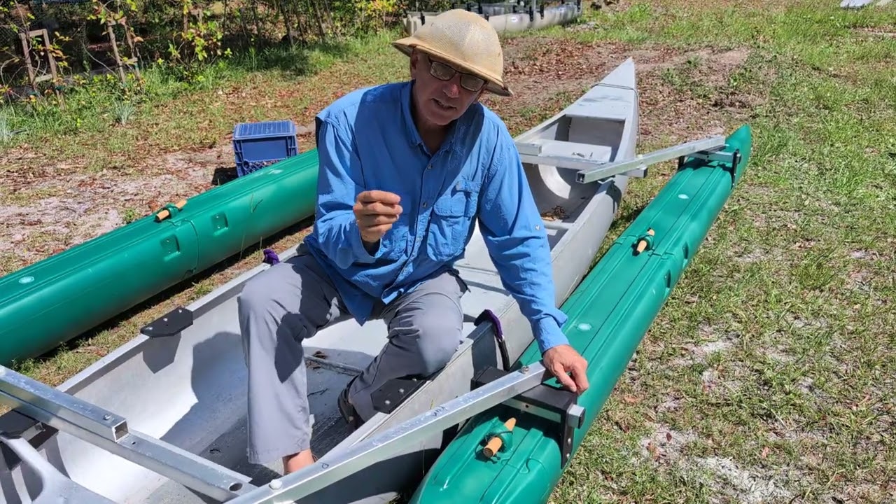 folding outrigger canoe by Expandacraft