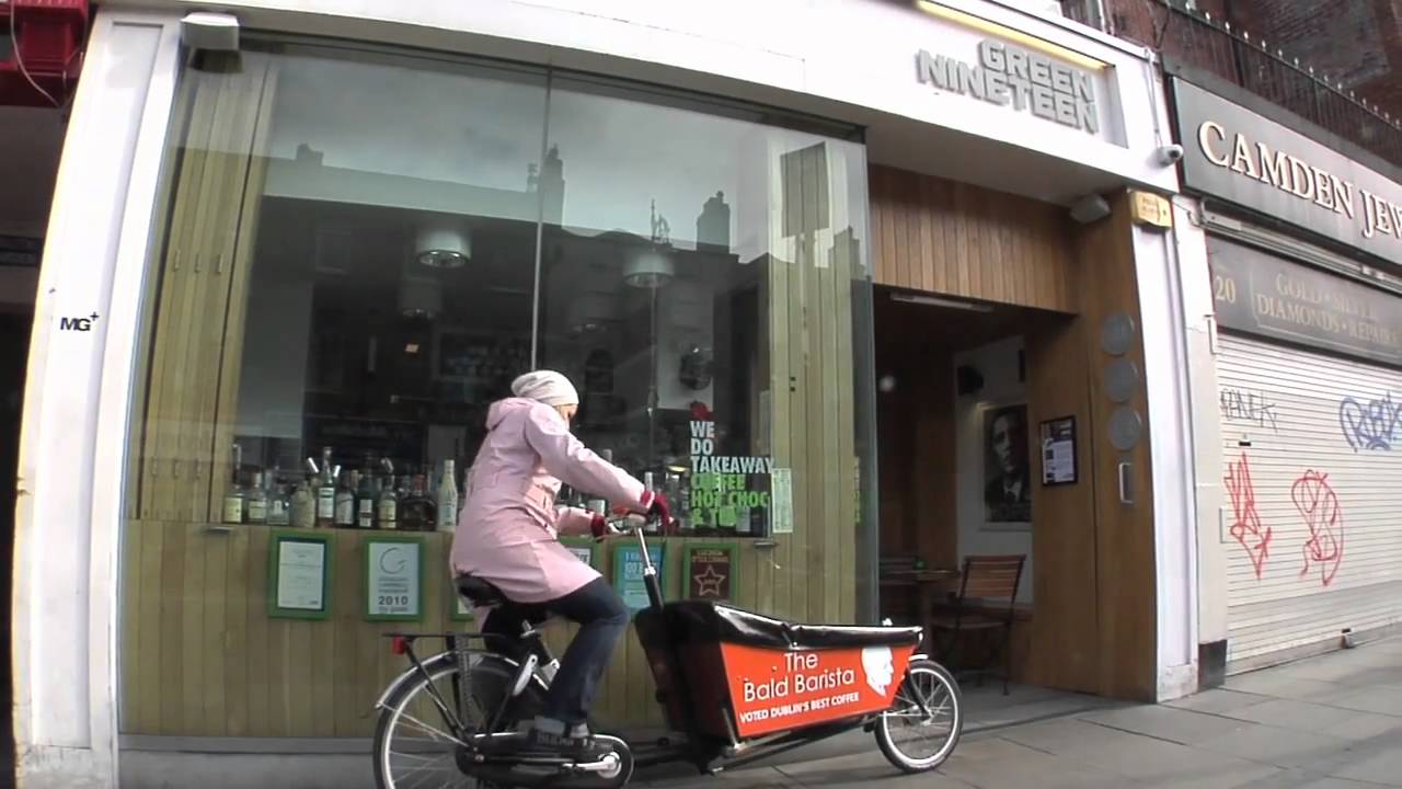 delivery bicycle - the bald barista, coffee and bear's delivery bicycle.mov