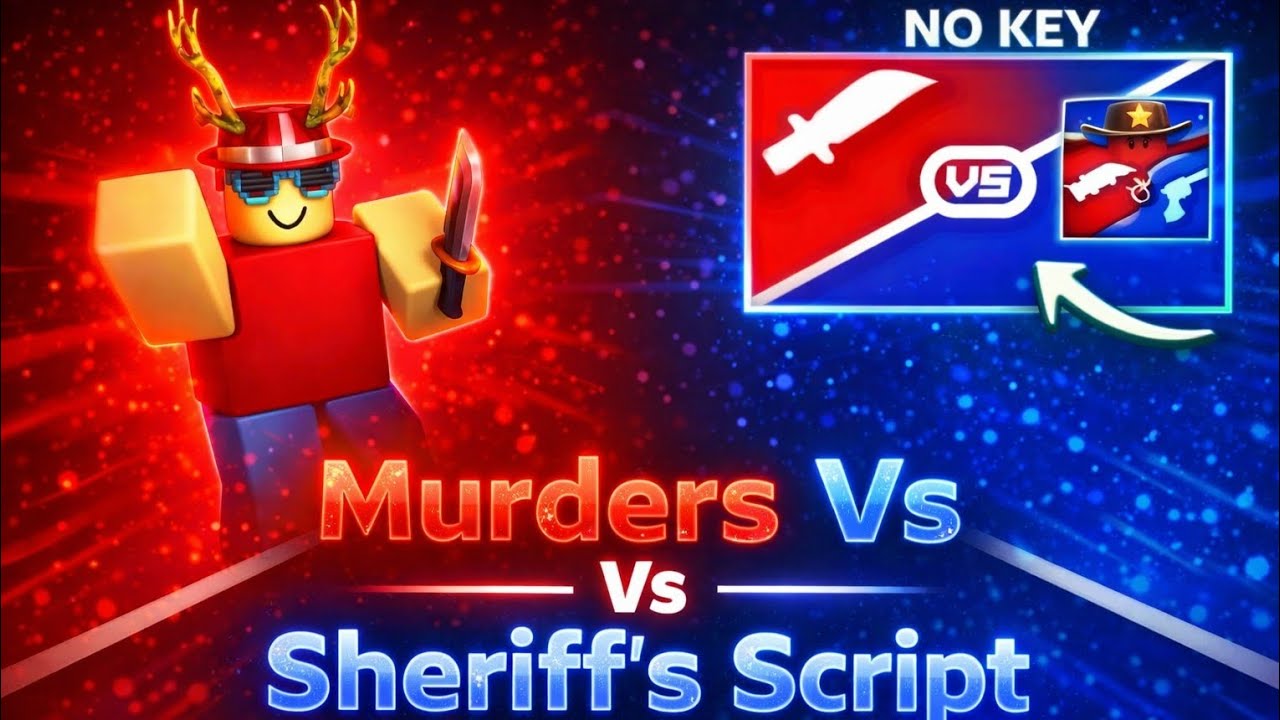 Murderers VS Sheriffs Script Hack PASTEBIN GUI | Kill Aura, Kill All, Rage Bot, Silent Aim & More