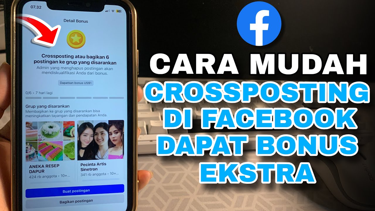 Cara Crossposting Postingan di Facebook Agar Dapat Bonus Ekstra 