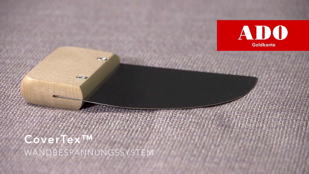 Stoffe statt Tapete – Wände mit Textilien bespannen CoverTex System