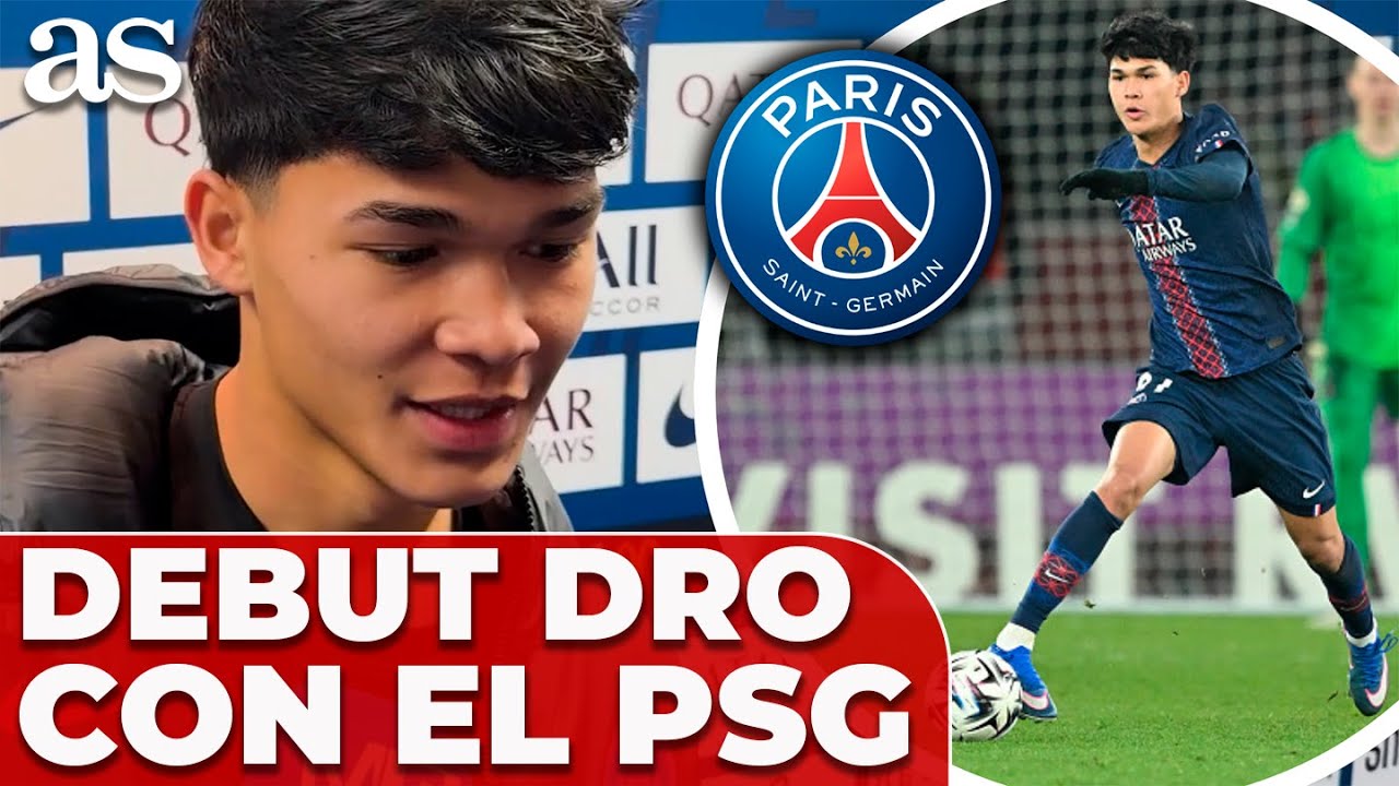 Las PRIMERAS PALABRAS de DRO tras su DEBUT con el PSG vs. OLYMPIQUE MARSELLA (5-0)