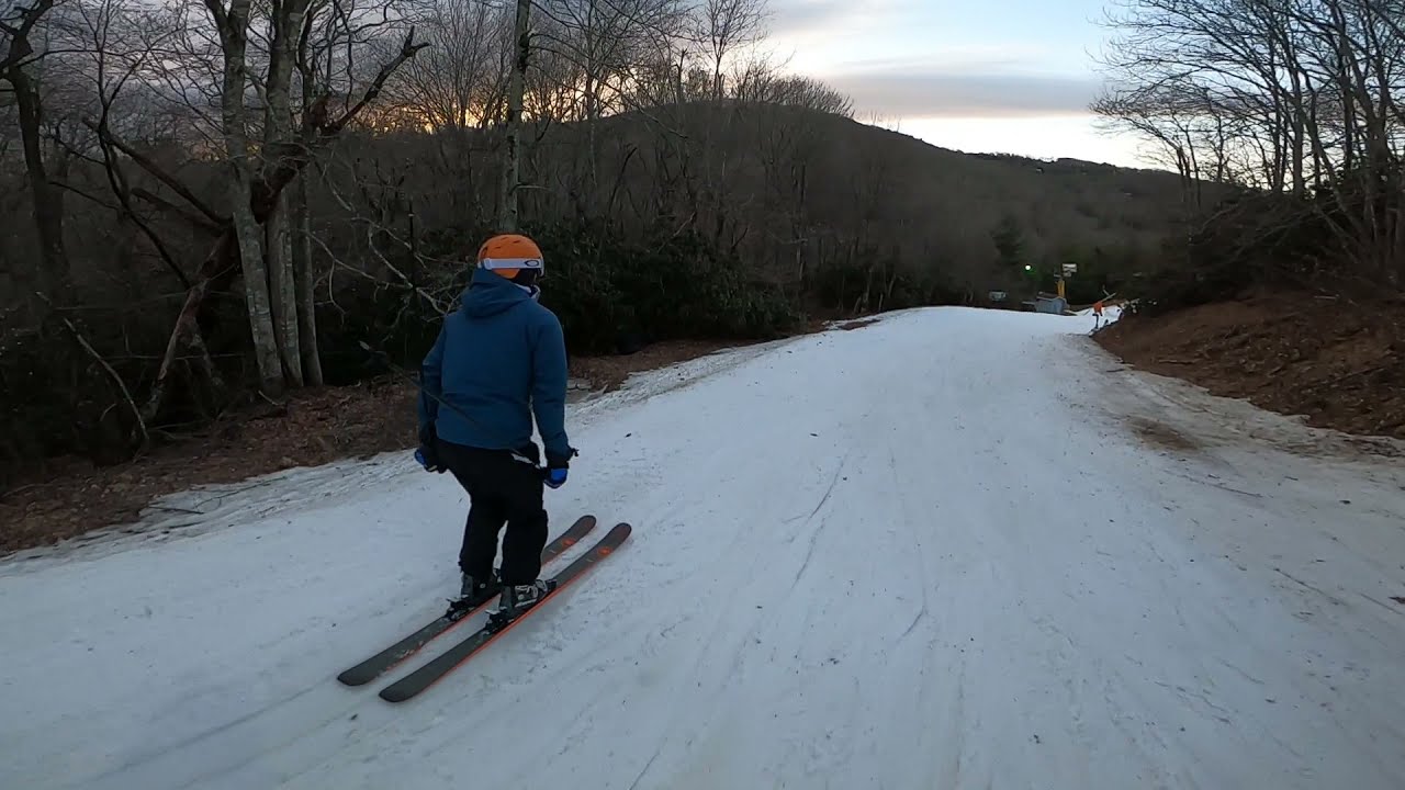 Cataloochee Ski Area Sunset Run Top To Bottom