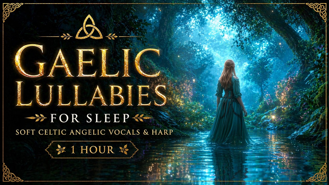 Gaelic Lullabies for Sleep 🌙 Soft Celtic Angelic Vocals & Harp (1 Hour)