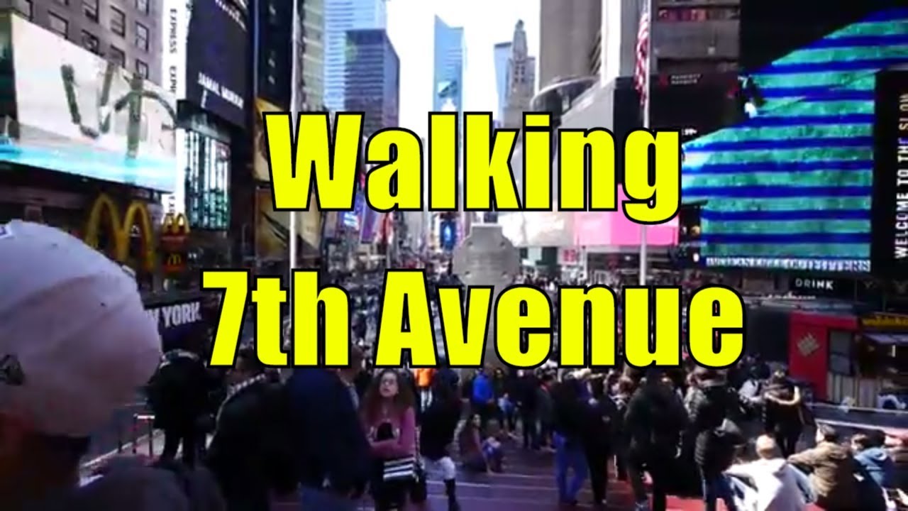 ⁴ᴷ Walking Tour of Midtown, Chelsea, & Greenwich Village, Manhattan, NYC - 7th Avenue