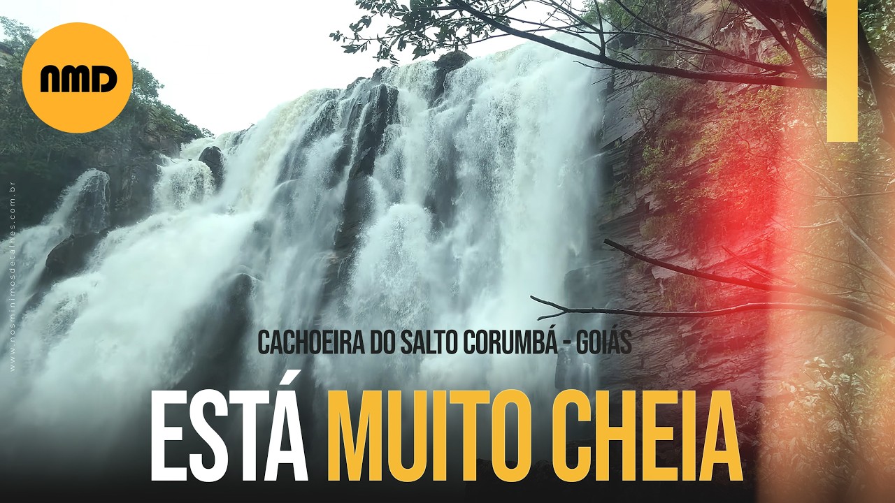 O SALTO CORUMBÁ está muito cheio! 💦😱 #saltocorumba #lugares #natureza #rio 