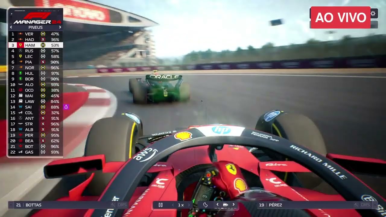 F1 GP DA CHINA  AO VIVO 2026 COM IMAGENS ANTONELLI LIDERA - F1 MANAGER 24