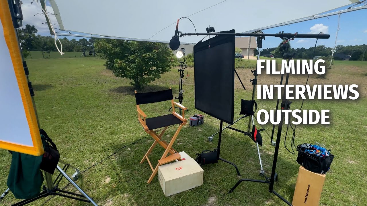 How To Film Interviews Outside | Sony FX3 | Aputure 1200D
